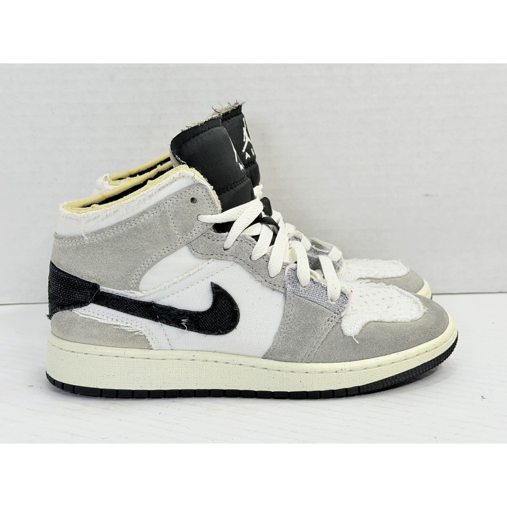 Air Jordan 1 Mid SE Craft Inside Out GS 4Y Cement‎ Grey FD9091-002